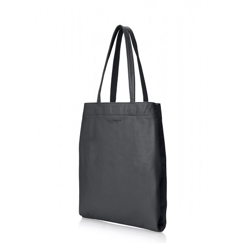  Кожаная сумка POOLPARTY Daily Tote черный - фото 1