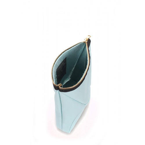  Leather cosmetic bag-clutch POOLPARTY THE X blue - photo 2