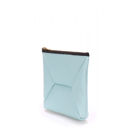  Leather cosmetic bag-clutch POOLPARTY THE X blue - photo 1