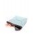 Leather cosmetic bag-clutch POOLPARTY THE X blue Leather cosmetic bag-clutch POOLPARTY THE X blue