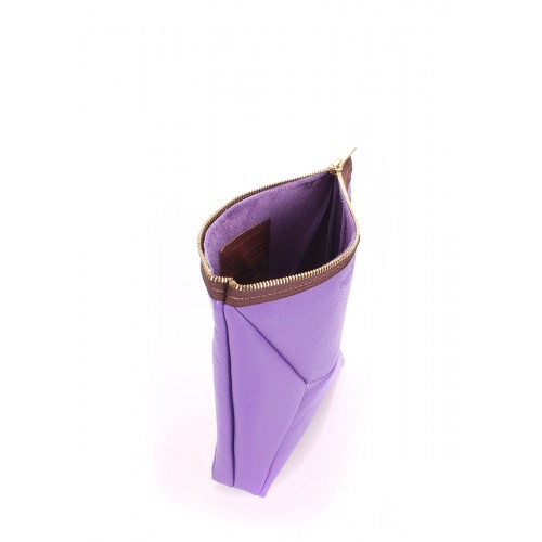  Leather cosmetic bag-clutch POOLPARTY THE X purple - photo 2