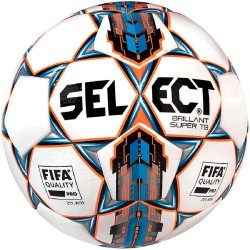 Мяч футбольный SELECT Brillant Super FIFA TB бело/синий, размер 5