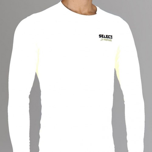  Термобельё SELECT Compression T-Shirt with long sleeves 6901 белый p.M - фото 1