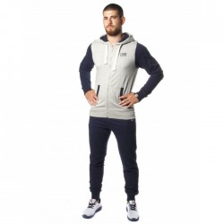 Tracksuit Leone Fleece Grey/Blue 2XL
