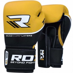 Рукавички боксерські RDX Quad Kore Yellow 12 ун.