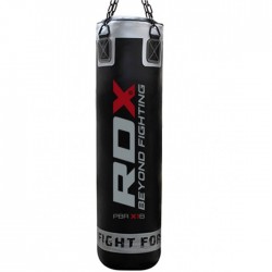 Боксерський мішок RDX Leather Black 1.5 м, 45-55 кг