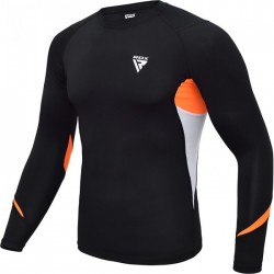 Long sleeve rashguard RDX Lycra Orange M