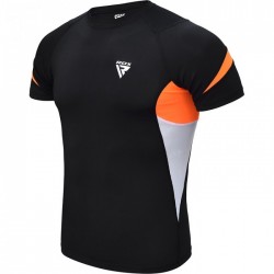 Short sleeve rashguard RDX Lycra Orange S