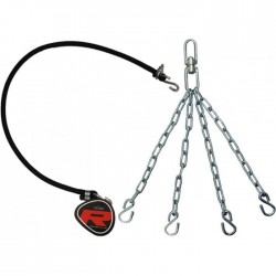 Chain for a punching bag with a rubber band RDX