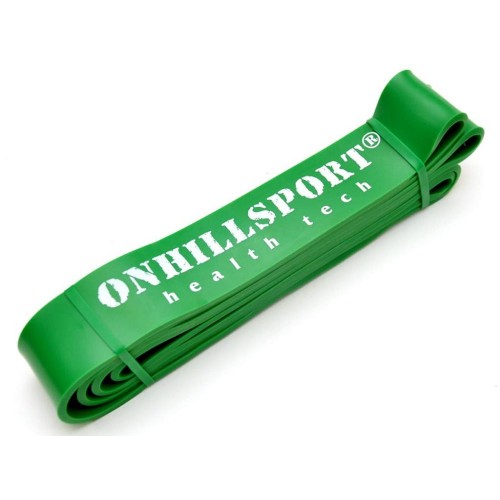  Латексная петля для фитнеса 2080 (ширина 45 мм зеленая 19-56 кг) - фото 1