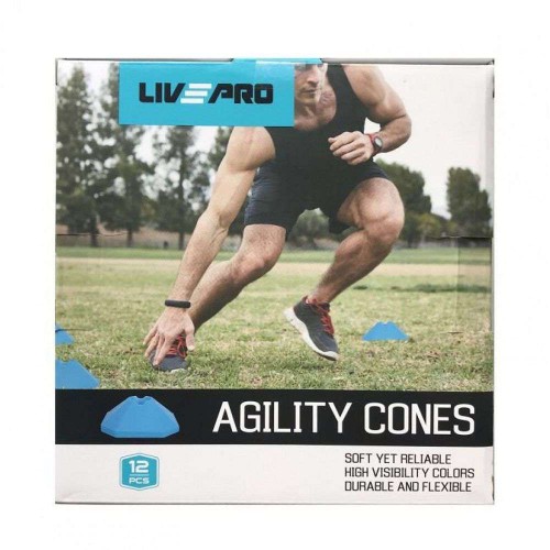  Координационные фишки LivePro Agility Cones 12 шт-016709 - фото 1