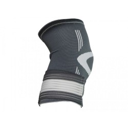 Фиксатор колена LiveUP KNEE SUPPORT серый/белый M-016791