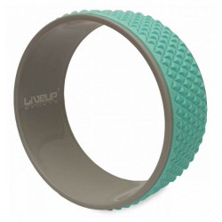 Колесо для йоги и фитнеса LiveUp YOGA RING голубой-016831