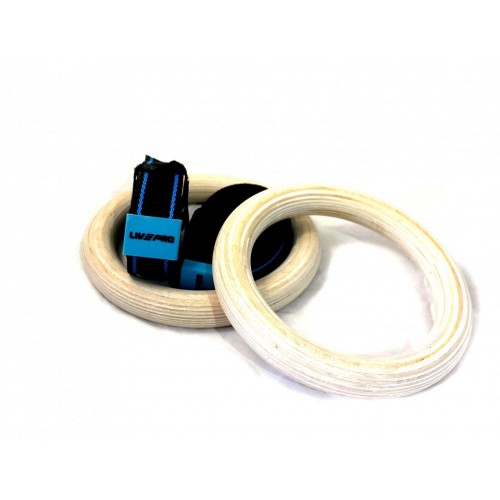  Гімнастичні кільця LivePro WOOD GYM RING-18110 – фото 2