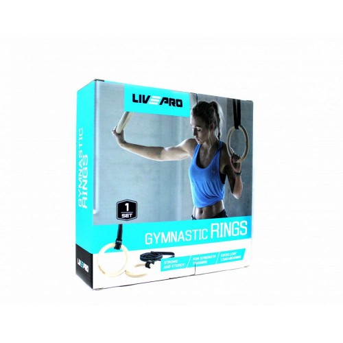  Гімнастичні кільця LivePro WOOD GYM RING-18110 – фото 1