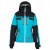 Куртка г/л Kilpi TEAM JACKET-W чорний/бірюзовий 36-18215