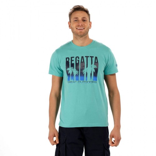  Футболка Regatta Cline II бирюзовый RMT153_7SZ_S-18458 - фото 2