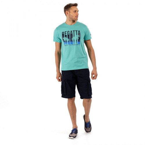  Футболка Regatta Cline II бирюзовый RMT153_7SZ_S-18458 - фото 4