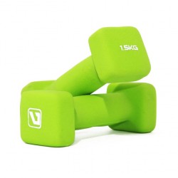 Neoprene square dumbbells 1.5 kg SQUARE HEAD LS2002-SQ15