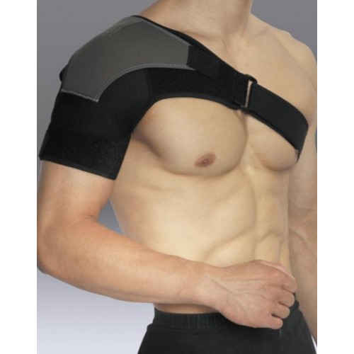  Фиксатор плеча LiveUp SHOULDER SUPPORT Black U BLACK Uni - фото 1