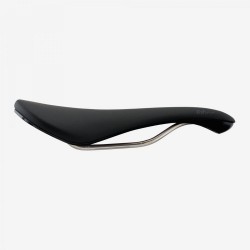 Сідло Fabric SCOOP SHALLOW RACE база нейлон, титанові рейли, 142мм, чорне
