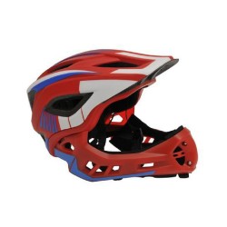 Шолом дитячий Kiddimoto Icon Full Face, червоно-синій, розмір S 48-53см