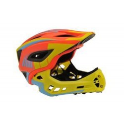 Шолом дитячий Kiddimoto Icon Full Face, оранжево-жовтий, розмір M 53-58см