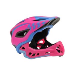 Шолом дитячий Kiddimoto Icon Full Face, рожево-блакитний, розмір S 48-53см