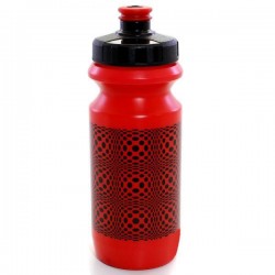 Фляга 0,6 Green Cycle DOT з великим соском, red nipple/ Black cap/ red bottle