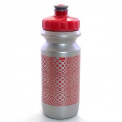Фляга 0,6 Green Cycle DOT з великим соском, silver nipple/ pink cap/ Silver bottle
