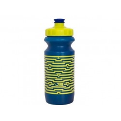 Фляга 0,6 Green Cycle STRIPES з великим соском, blue nipple/ yellow cap/ blue bottle