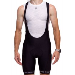Bicycle shorts Pride Adventure Tour, with straps, liner, men's, black, XXL