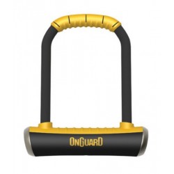 Замок U-подібний ONGUARD BRUTE STD розмір скоби 115x202мм товщина 16.8мм, поворотне кріплення на раму, 4 ключі +1 з підсвічуванням