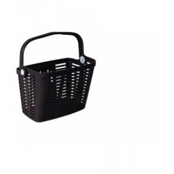 Корзина Bellelli Plaza Nero с креплением на руль, пластиковая, чёрная