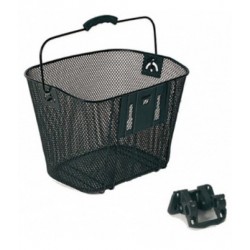 Корзина Bellelli с креплением на руль, металлическая, чёрная