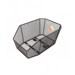 Basket Green Cycle GCB-92 steel with rack mount, black