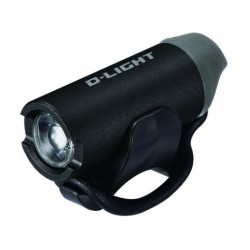Фара передня DLIGHT 4 режими, алюмінієвий корпус, кабельне usb зарядка, розмір: 69×27×27 мм чорний