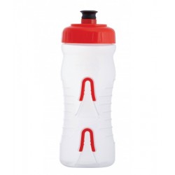 Flask 0,6 Fabric CAGELESS BOTTLE, CLR (transparent with red)