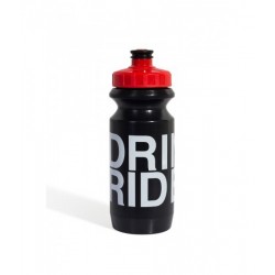 Фляга 600ml Green Cycle Drink & Ride с Big Flow valve, LDPE black nipple/ red matt cap/ black bottle