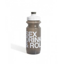Фляга 600ml Green Cycle Sex Drink & Roll с Big Flow valve, LDPE gray nipple/white matt cap/gray bottle