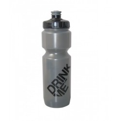 Фляга 800ml Green Cycle Drink Me с Big Flow valve, LDPE gray nipple/black matt cap/gray matt bottle