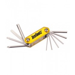 Ключ ICE TOOLZ 94A5 складной 10 инструментов Compact-10