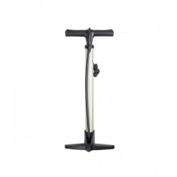 Напольный насос Green Cycle GF-34 стальной, presta+schrader, серебристый