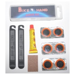 Ремонтний набір Bike Hand YC-129A для камер ( латки, клей, наждак, бортування)
