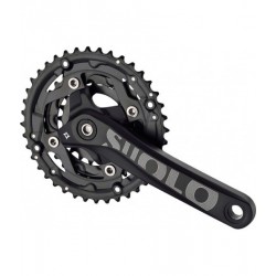 Комплект шатунів PROWHEEL SUOLO-901 (9S) 175mm, 22/30/40T black