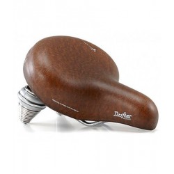 Сідло Selle Royal Premium DRIFTER MEDIUM, Royalgel, оббивка Kennenback, 251х221мм, 995г, хромовані рейли та пружини, unisex, коричневе