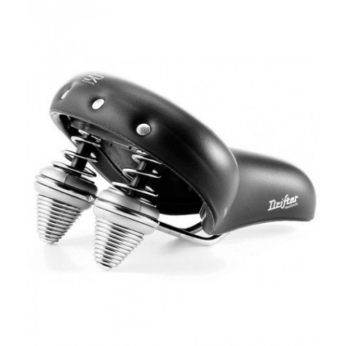  Saddle Selle Royal Premium DRIFTER MEDIUM, Royalgel, Strengtex padding, 251x221mm, 995g, chrome rails and springs, unisex, black - photo 2