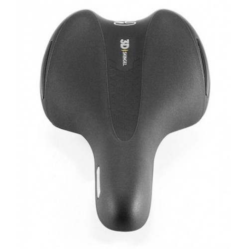  Седло Selle Royal Premium OPTICA Athletic, 3D Skingel, обивка Black Astrale, 280х157мм, 370г, unisex, чёрное - фото 1