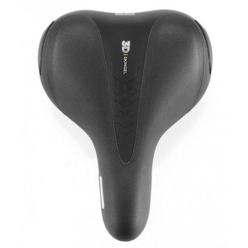  Седло Selle Royal Premium OPTICA MODERATE, 3D Skingel, обивка Black Astrale, 248х184мм, 530г, эластомеры, женское, чёрное - фото 1
