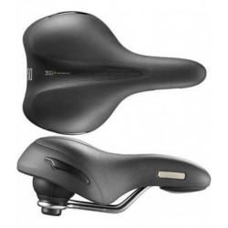 Седло Selle Royal Premium OPTICA RELAXED, 3D Skingel, обивка Black Astrale, 253х217мм, 581г, эластомеры, unisex, чёрное
